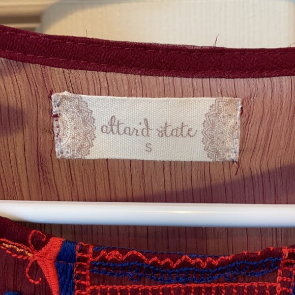 Altar’d State Embroidered Peplum Top - Picture 4 of 5